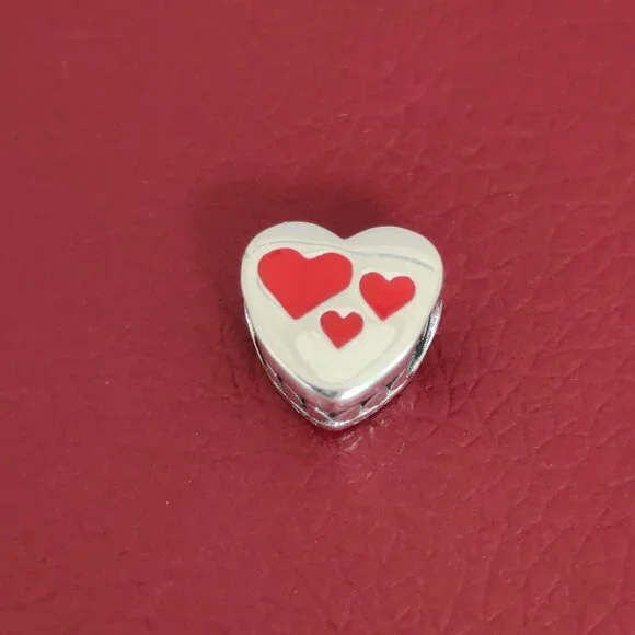 Pandora Bless Your Heart Charm Bead Bracelet Pendant S925 Silver with box - Picture 5 of 7